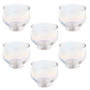 Karma Lexi Collection mid-century design luster shot glasses set of 6-NWT